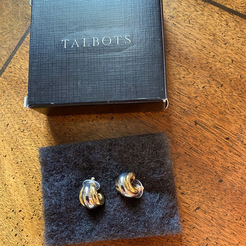 Talbots two-tone earrings